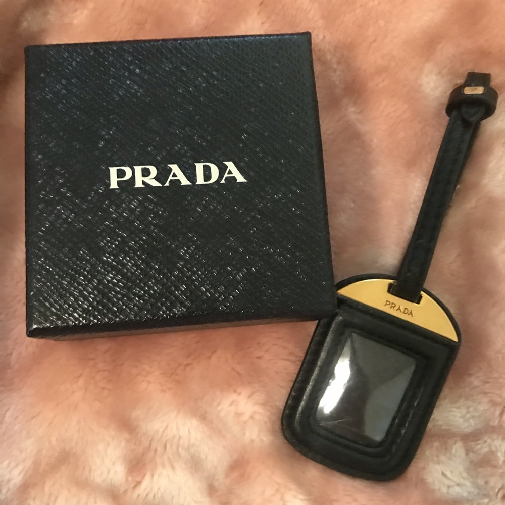 Prada luggage tag